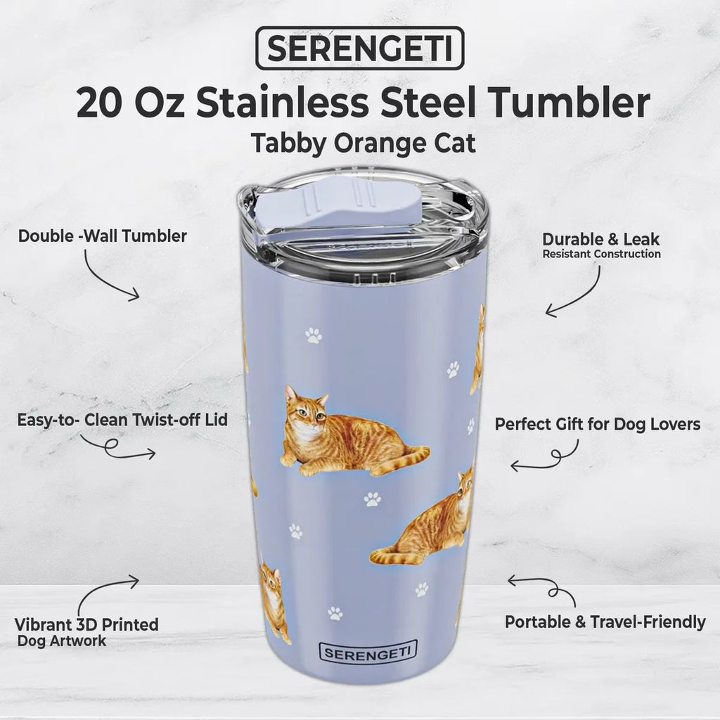 Serengeti Tumbler 20oz | Tabby Orange