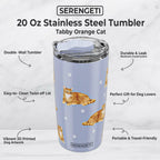 Serengeti Tumbler 20oz | Tabby Orange