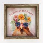 I'm Fluent in Fowl Language Chicken - Chicken Canvas Art