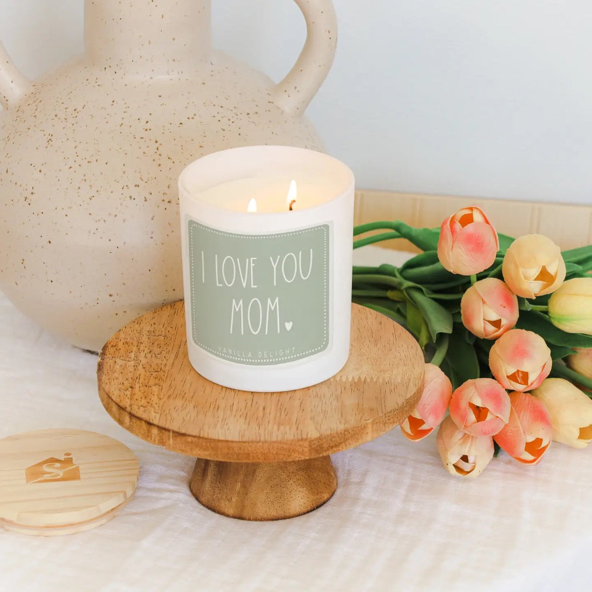 Love You Mom Candle