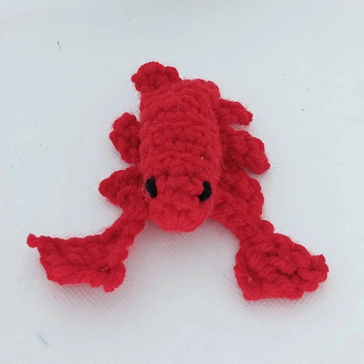 Handmade Crochet Lobster Catnip Toy