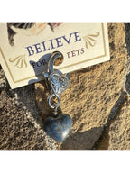 Lapis Heart Pet Pendant For Holistic Crystal Support