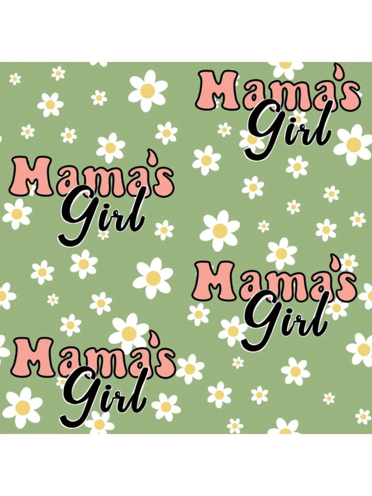 Green Mama's Girl Muscle Tee
