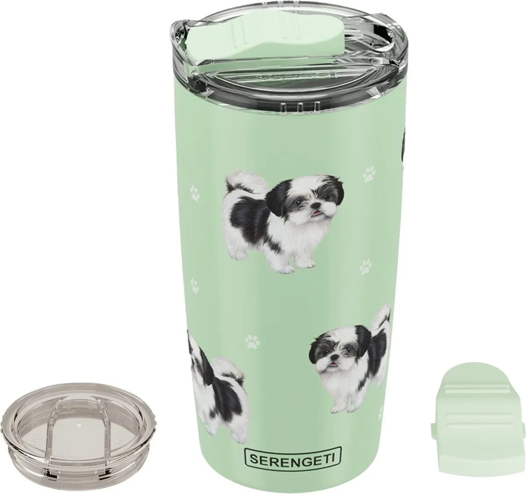 Serengeti Tumbler 20oz | Shih Tzu Black and White