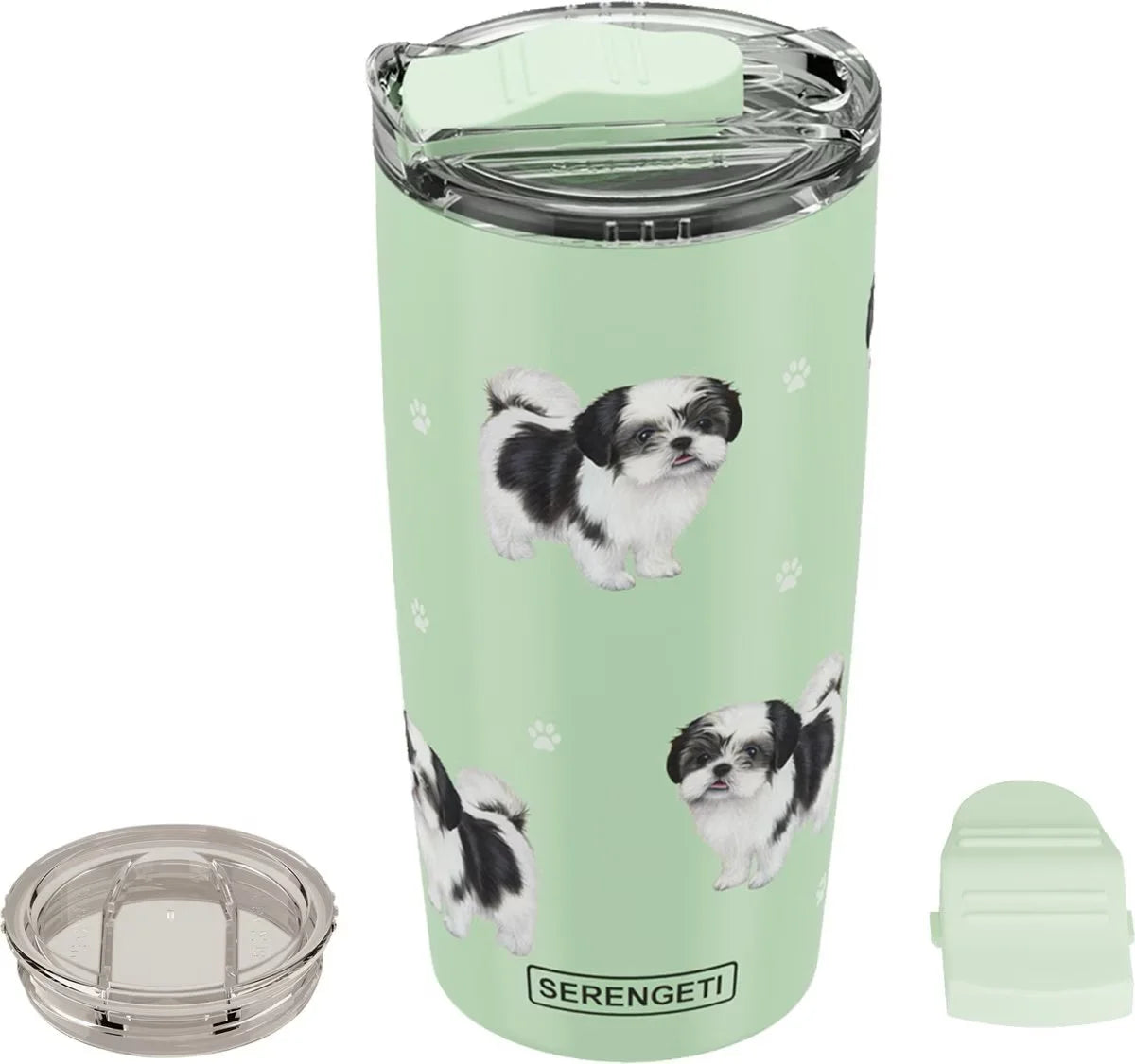 Serengeti Tumbler 20oz | Shih Tzu Black and White