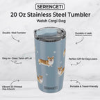 Serengeti Tumbler 20oz | Welsh Corgi