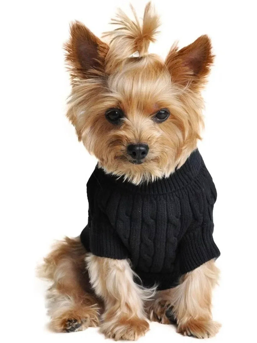 Black Cotton Sweater