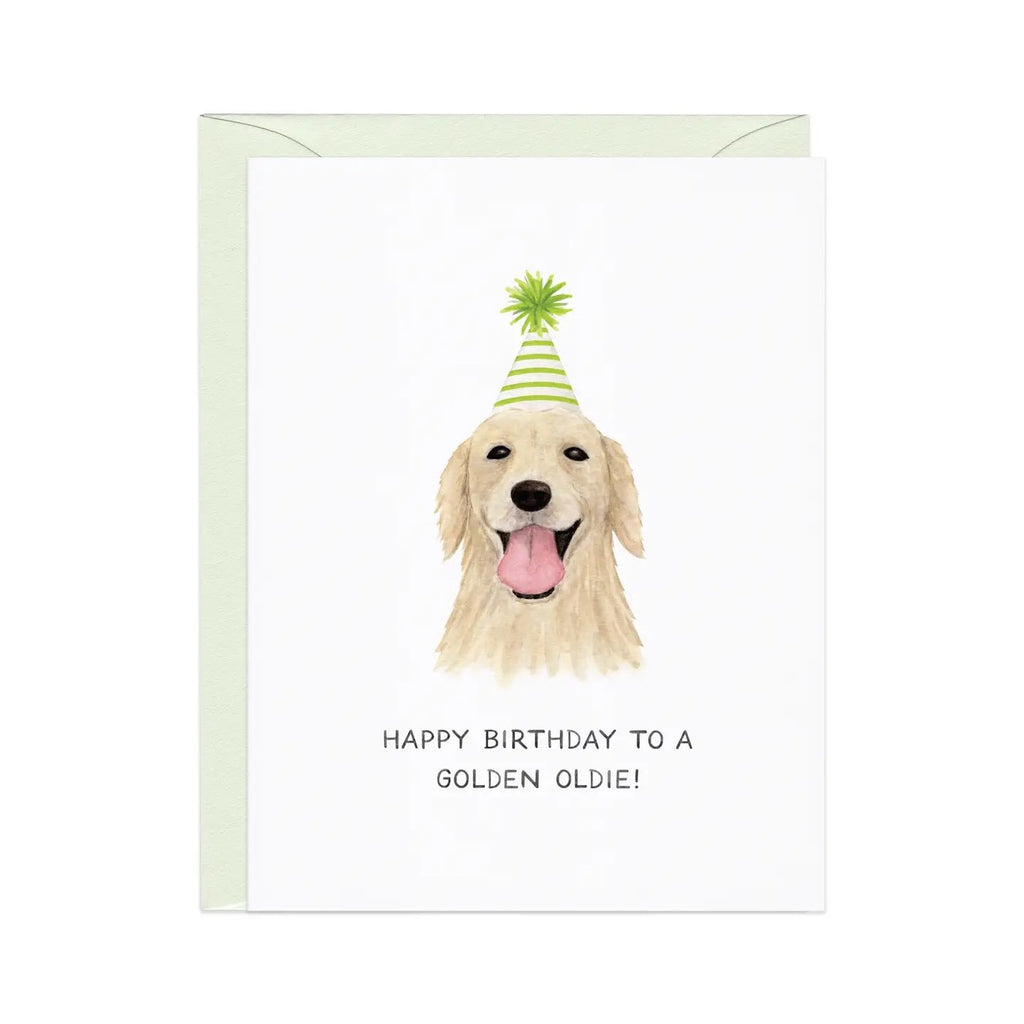 Golden Retriever Golden Oldie — Dog Lovers Birthday Card