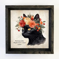 Feeling Cute Cat Art | Wood Frame Decor