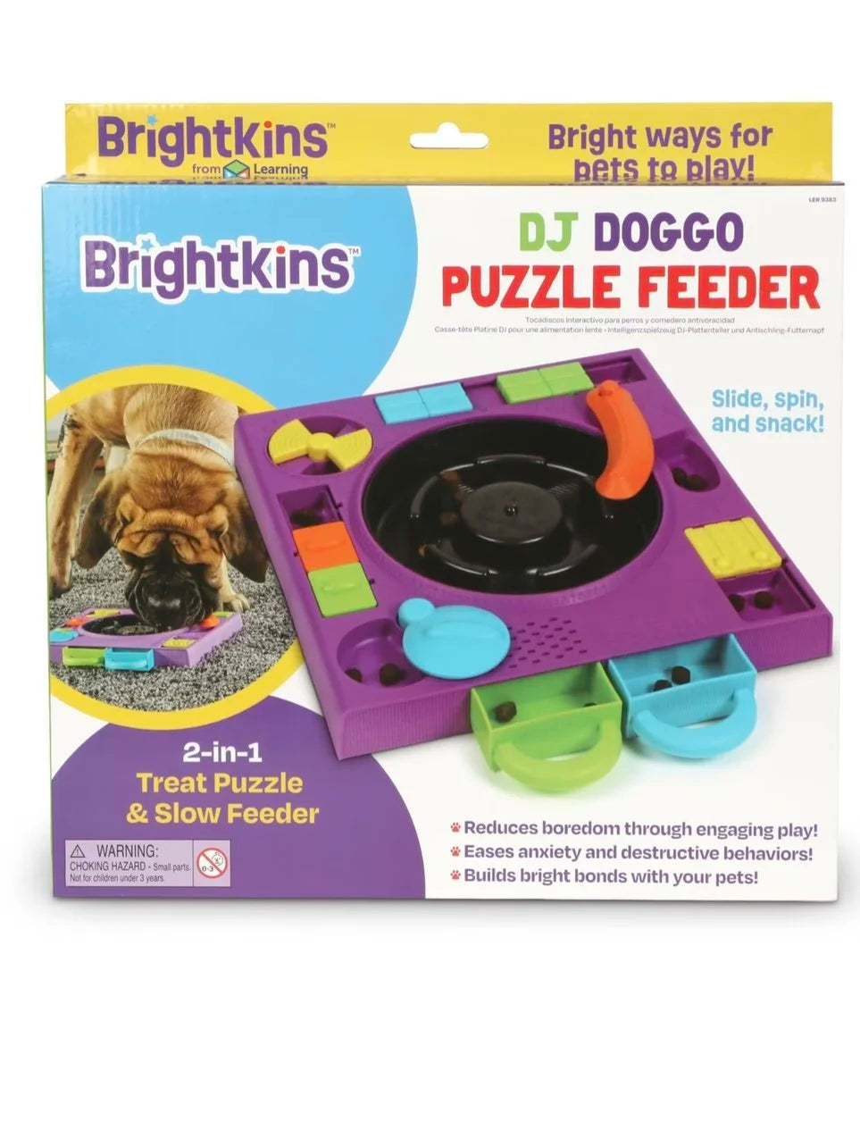 DJ Turntable Puzzle Feeder