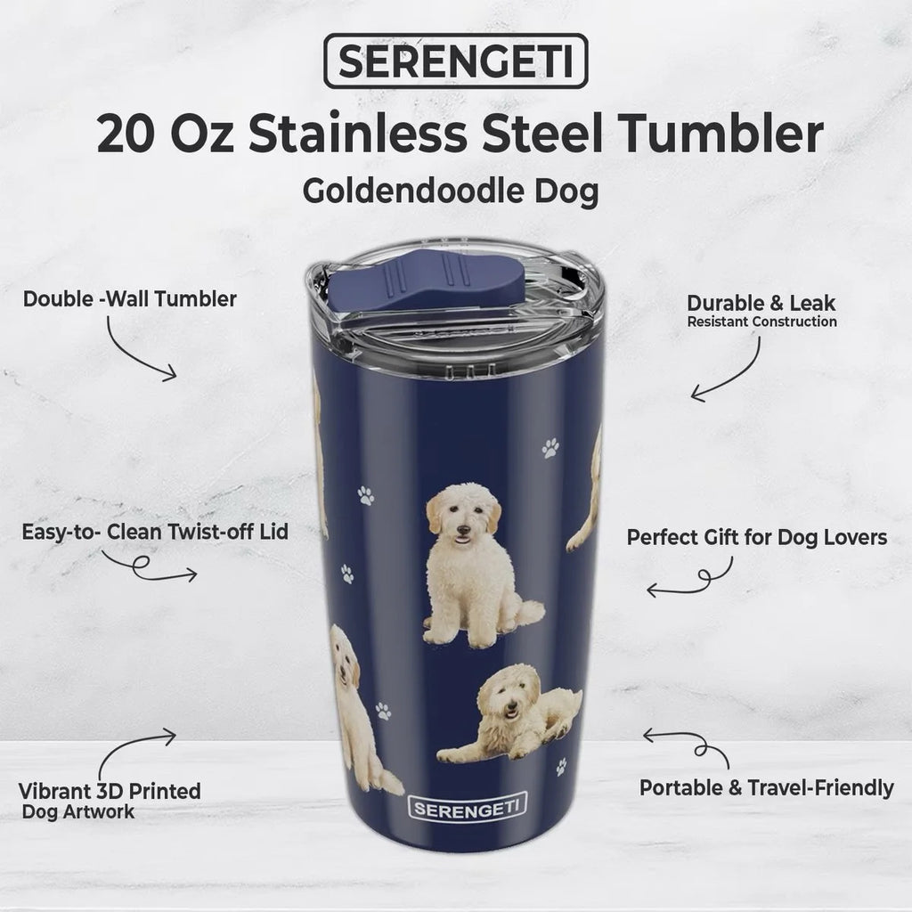 Serengeti Tumbler 20oz | Goldendoodle