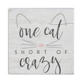 One Cat Short of Crazy Sign
