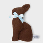 Chocolate Bunny Plush Easter Dog Toy with Squeaker