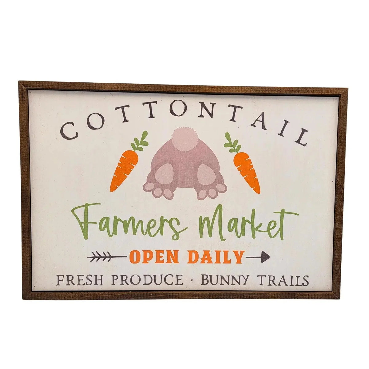 Cottontail Farmers Market Easter Sign