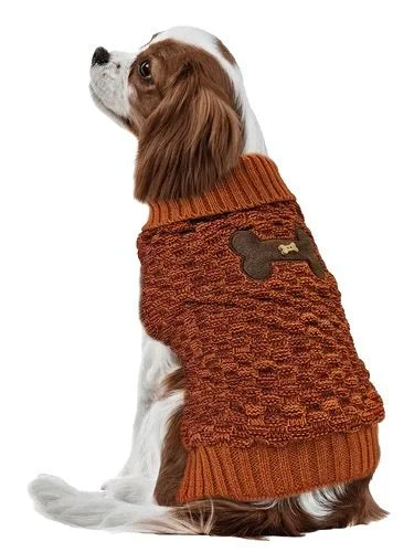 Bone Accent Sweater Orange