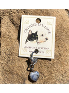 Sodalite Heart Crystal Pet Pendant For Holistic Support