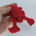 Handmade Crochet Lobster Catnip Toy