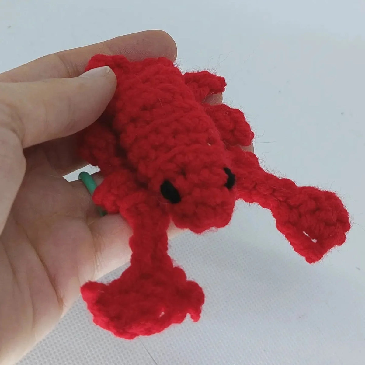 Handmade Crochet Lobster Catnip Toy