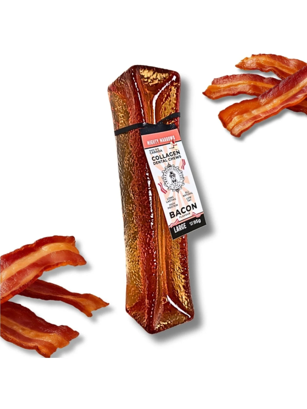 Mighty Marrows Collagen Dental Chew - Bacon
