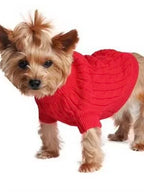 Fiery Red Cotton Sweater