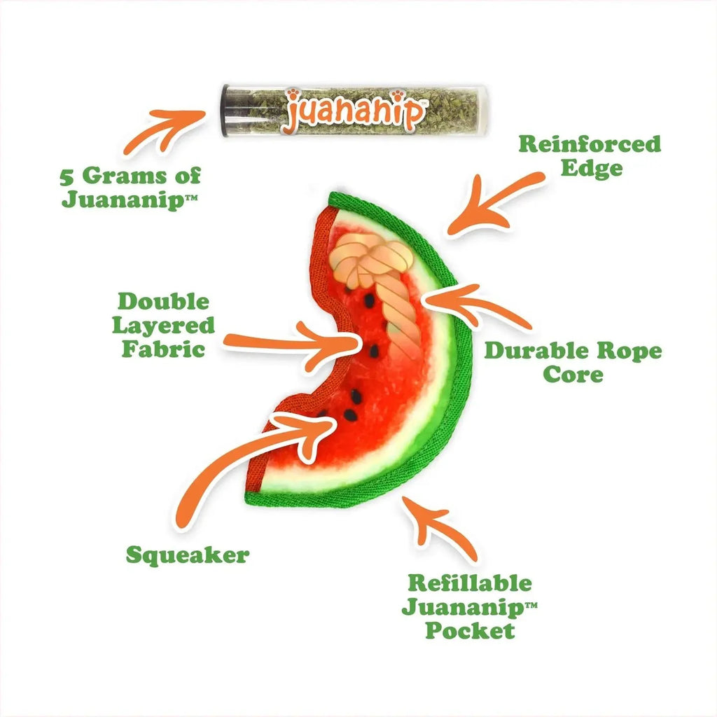 Doggijuana® Tuffer Chewer Mini Watermelon Slice Dog Toy