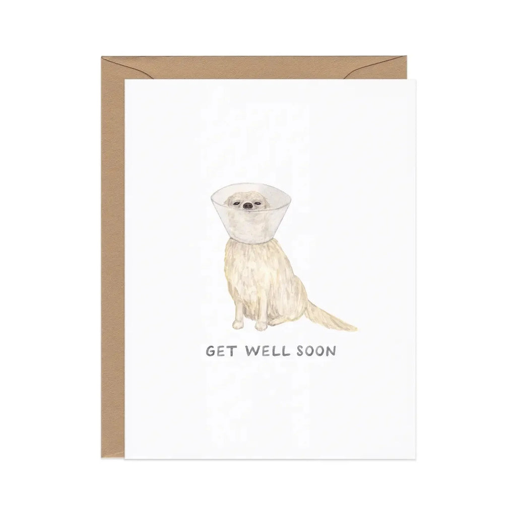 Get Well Pup — Animal Pun Sympathy / Support Card