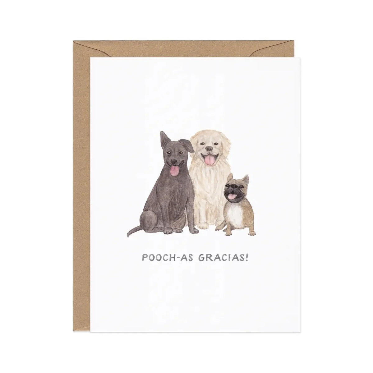 Pooch-As Gracias — Spanish Pun Thank You Card