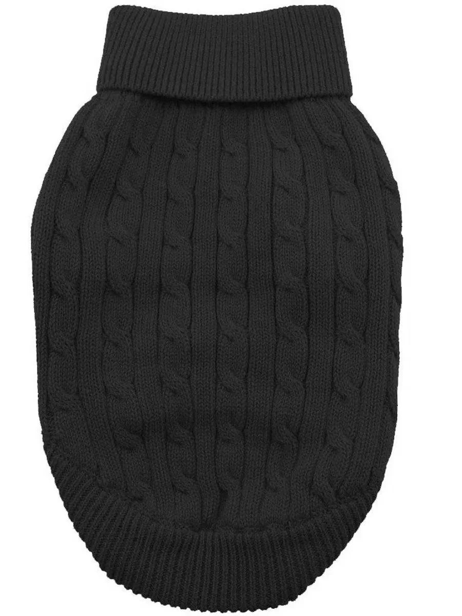 Black Cotton Sweater