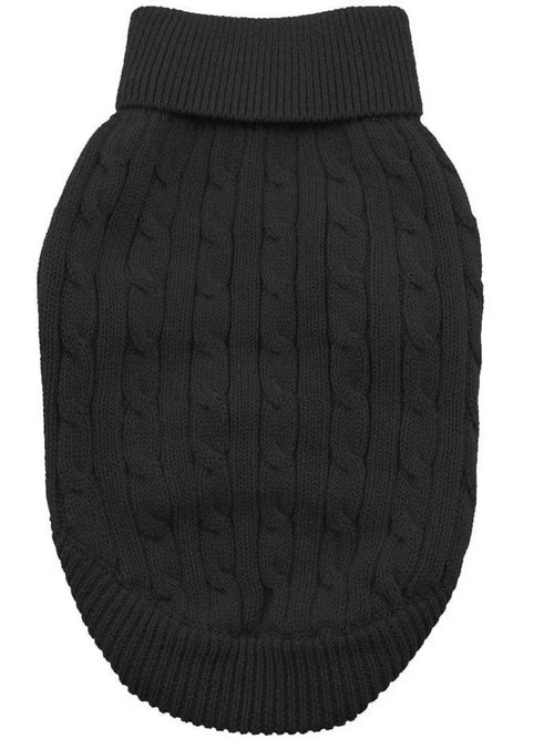 Black Cotton Sweater
