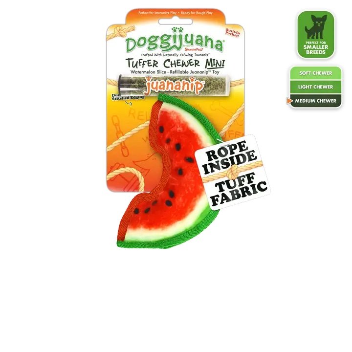 Doggijuana® Tuffer Chewer Mini Watermelon Slice Dog Toy