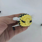Handmade Crochet Bumblebee Catnip Toy