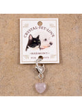 Harmony Rose Quartz Crystal Pet Pendant For Holistic Support