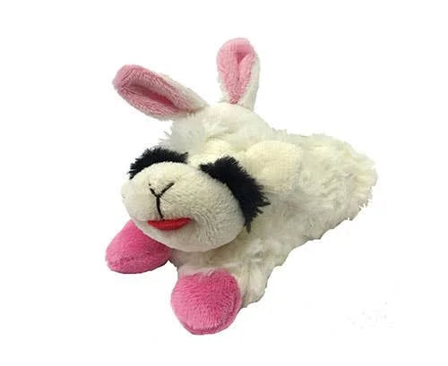Multipet Easter Lamb Chop Plush Dog Toy 6"