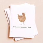 Clucky You're My Mom — Chicken Pun Mother's Day Card
