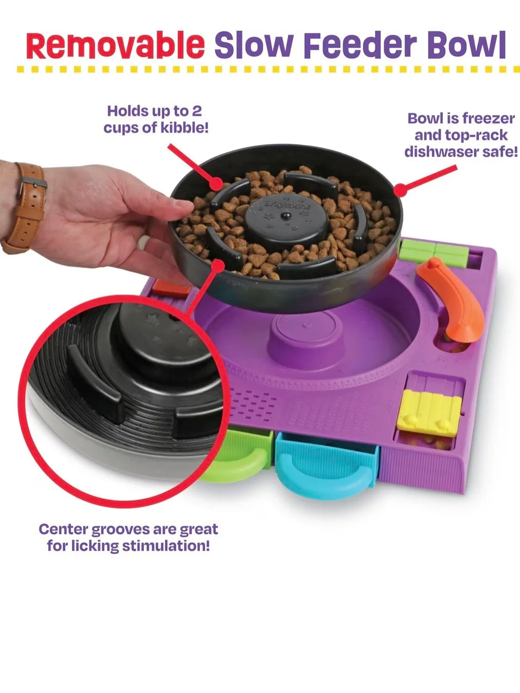 DJ Turntable Puzzle Feeder