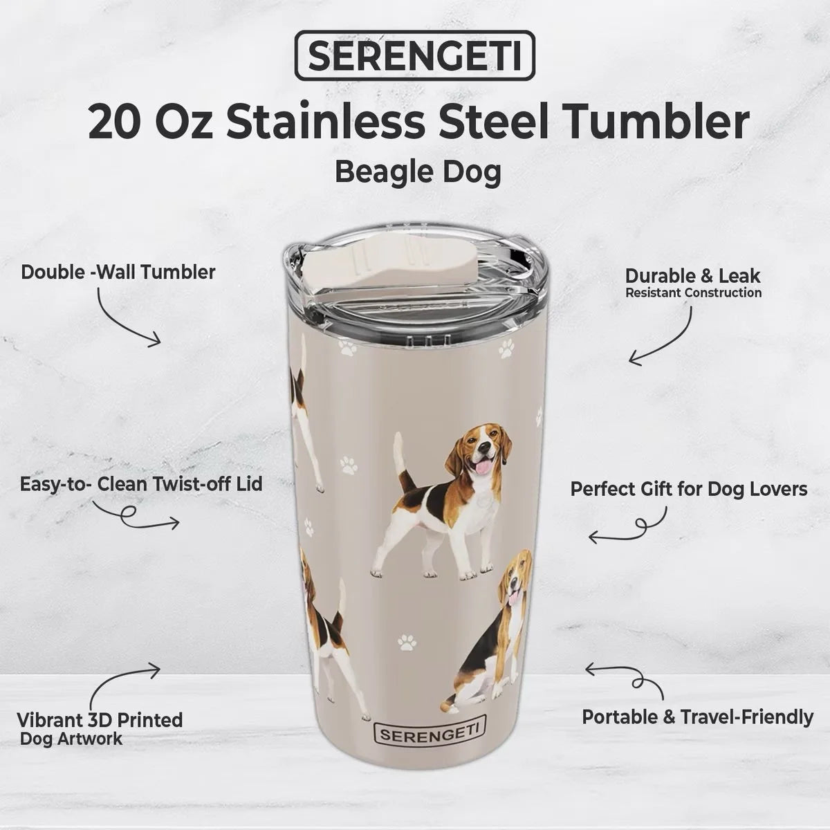 Serengeti Tumbler 20oz | Beagle