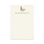 Feeling Productive — Cute Duck and Pencil Pun Notepad