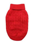 Fiery Red Cotton Sweater