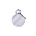 MyFamily Basic Small Circle ID Tag | Chrome Plated Brass