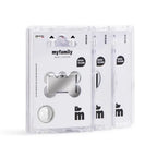 MyFamily Basic Big Circle ID Tag | Chrome Plated Brass