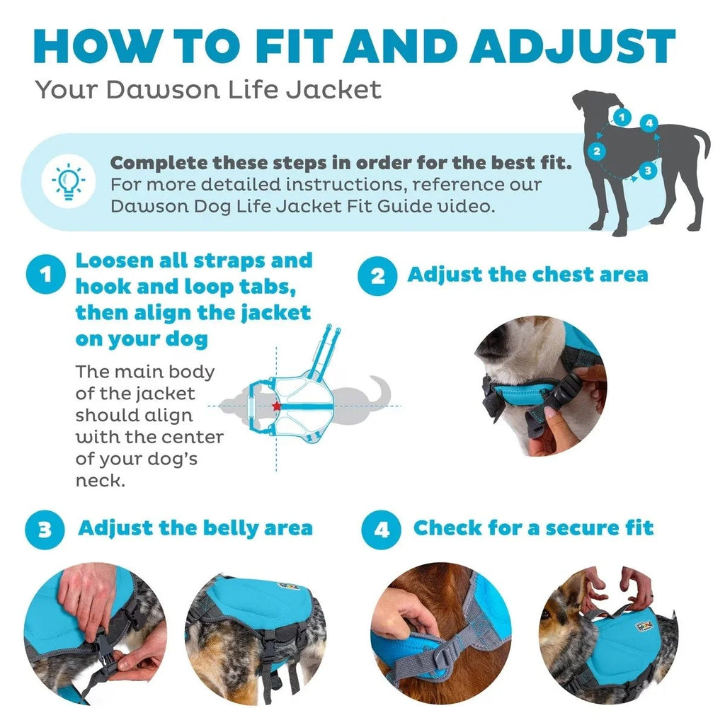 Outward Hound Dawson Neoprene Dog Life Jacket | Blue