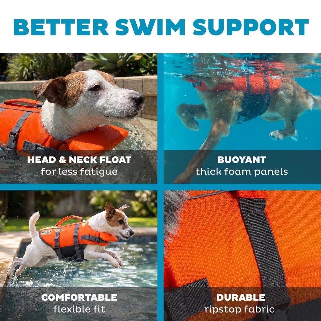 Outward Hound Granby Ripstop Dog Life Jacket – Bright Orange