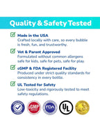 Bubble Lick Flavored Pet‑Safe Bubbles – USA‑Made, Food‑Grade Bubble Solution for Dogs & Kids