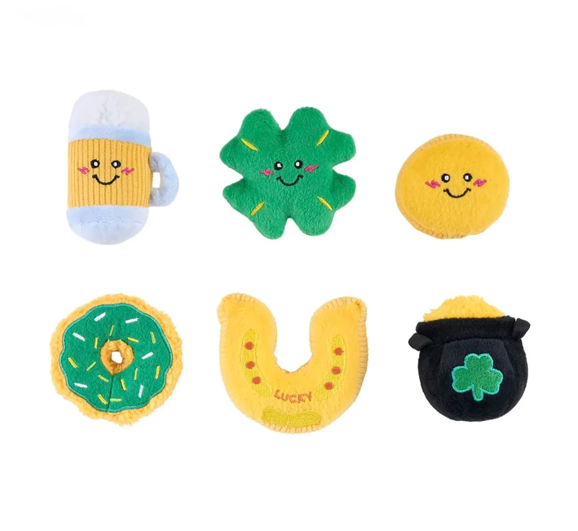 6-Pack Lucky Charms Dog Toy