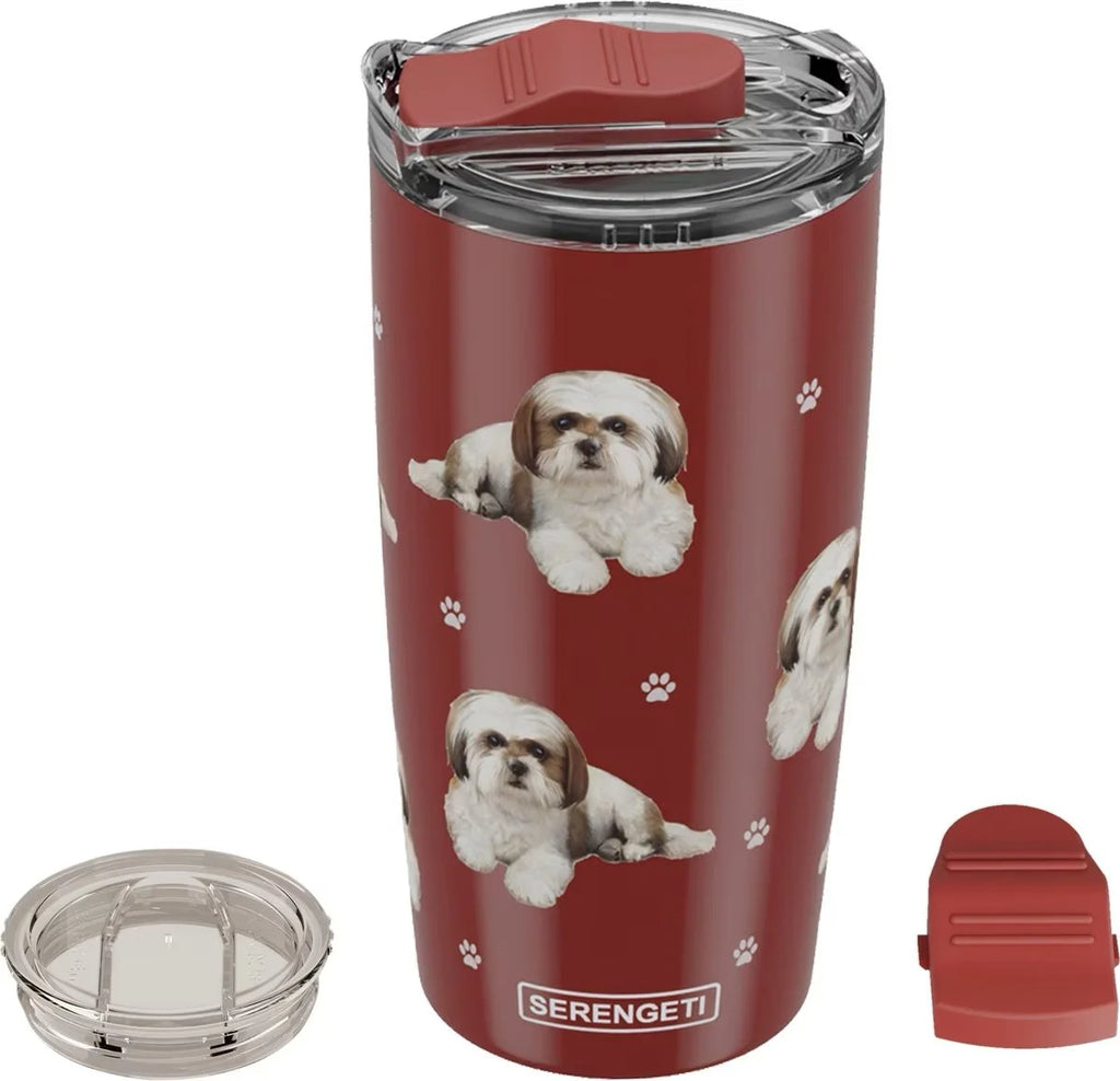 Serengeti Tumbler 20oz | Shih Tzu White Brown and Black