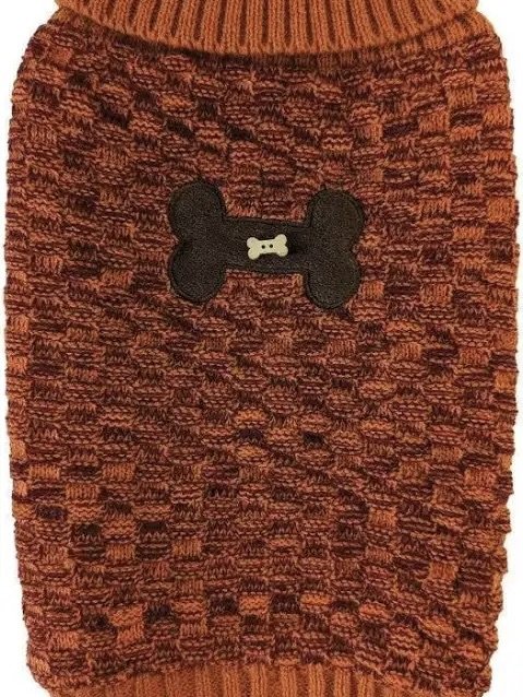 Bone Accent Sweater Orange