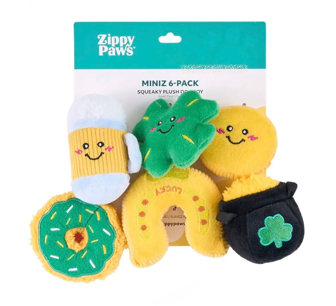6-Pack Lucky Charms Dog Toy