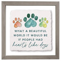 Hearts Like Dogs - Floating Art Square