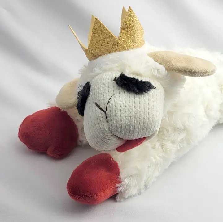 Exclusive! Lamb Chop with Crown Medium 10.5" Plush Dog Toy
