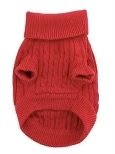 Fiery Red Cotton Sweater